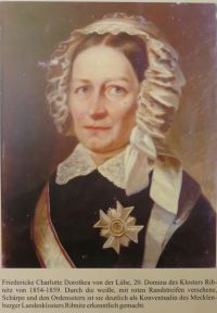 Friederike Charlotte Dorothea v.der Lühe;20.Domina des Klosters zu Ribnitz von 1854-1859